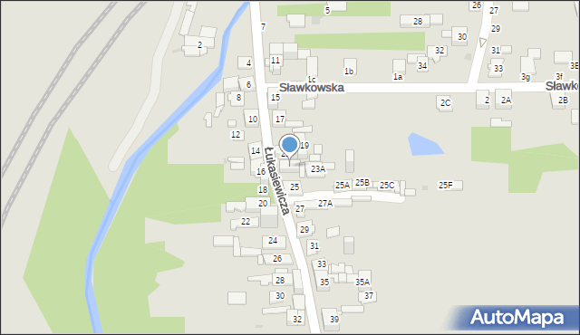 Sosnowiec, Łukasiewicza Ignacego, 23, mapa Sosnowca