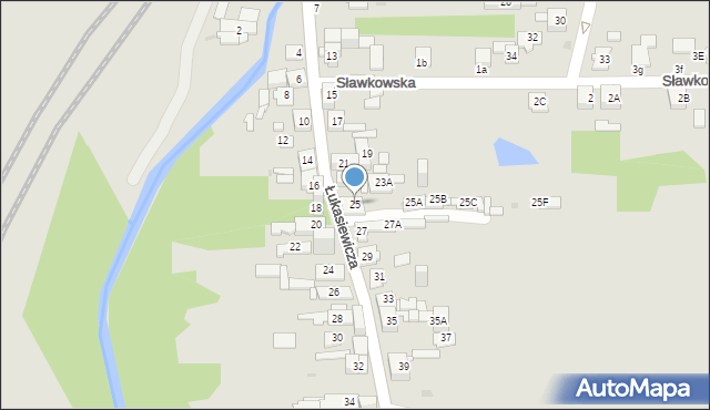 Sosnowiec, Łukasiewicza Ignacego, 25, mapa Sosnowca