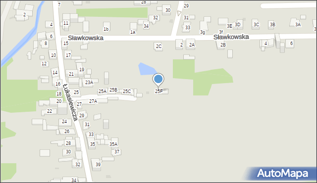 Sosnowiec, Łukasiewicza Ignacego, 25F, mapa Sosnowca