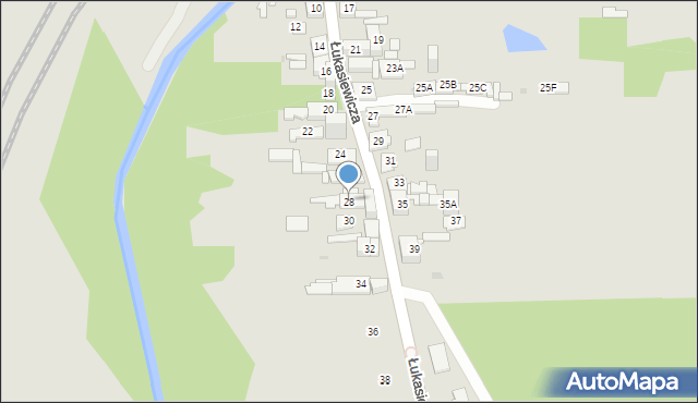 Sosnowiec, Łukasiewicza Ignacego, 28, mapa Sosnowca