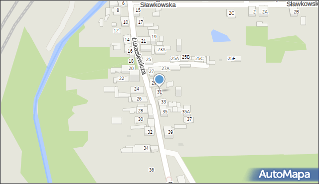 Sosnowiec, Łukasiewicza Ignacego, 31, mapa Sosnowca