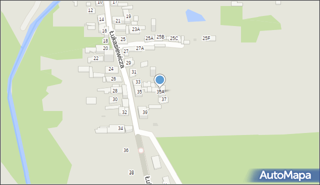 Sosnowiec, Łukasiewicza Ignacego, 35A, mapa Sosnowca