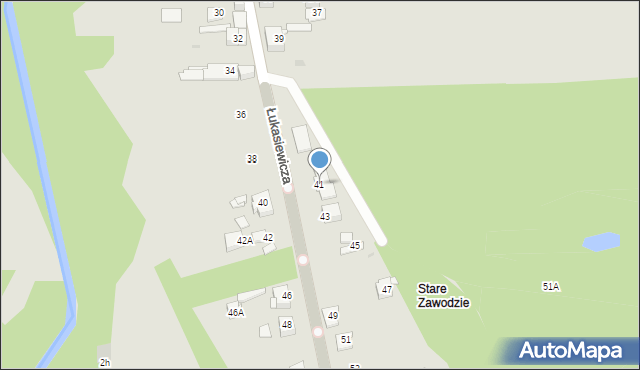 Sosnowiec, Łukasiewicza Ignacego, 41, mapa Sosnowca