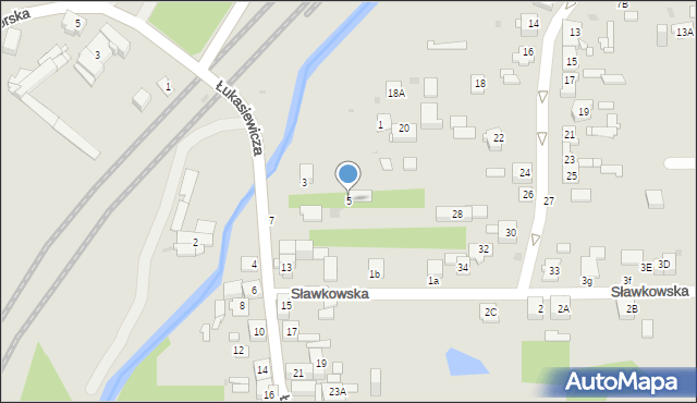 Sosnowiec, Łukasiewicza Ignacego, 5, mapa Sosnowca