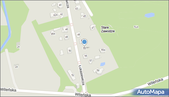 Sosnowiec, Łukasiewicza Ignacego, 53, mapa Sosnowca