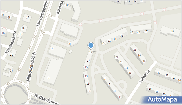 Sosnowiec, Lubelska, 19, mapa Sosnowca