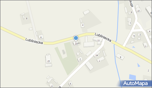Sowczyce, Lubliniecka, 13, mapa Sowczyce