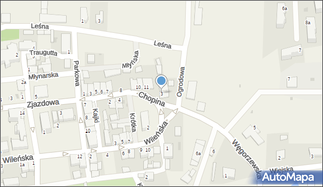 Srokowo, Ludowa, 3, mapa Srokowo