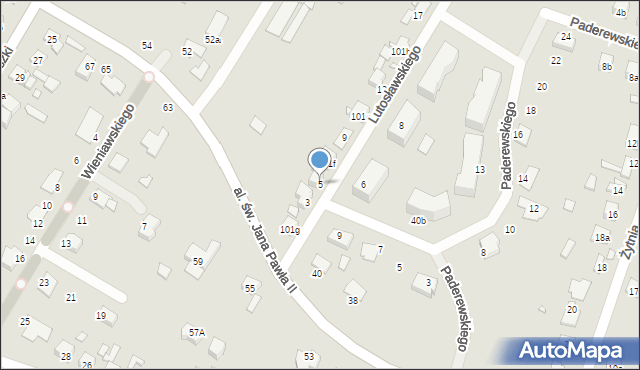 Starachowice, Lutosławskiego Witolda, 5, mapa Starachowic