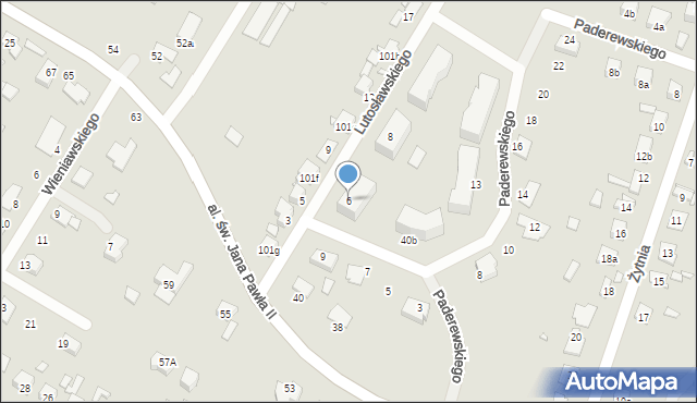 Starachowice, Lutosławskiego Witolda, 6, mapa Starachowic