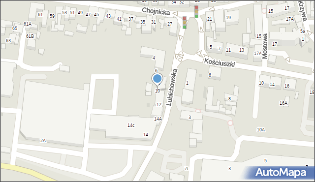 Starogard Gdański, Lubichowska, 10, mapa Starogard Gdański