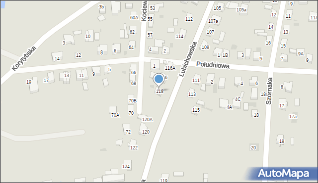Starogard Gdański, Lubichowska, 118, mapa Starogard Gdański