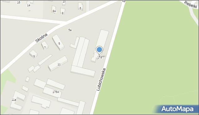 Starogard Gdański, Lubichowska, 174, mapa Starogard Gdański