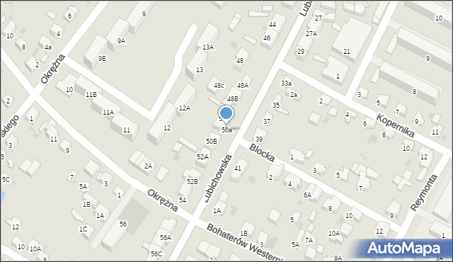 Starogard Gdański, Lubichowska, 50a, mapa Starogard Gdański