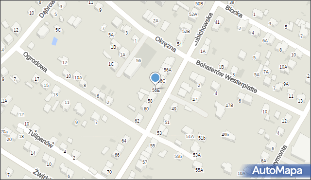 Starogard Gdański, Lubichowska, 56E, mapa Starogard Gdański