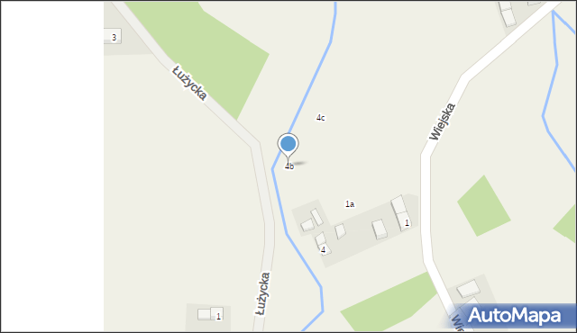 Stary Węgliniec, Łużycka, 4b, mapa Stary Węgliniec