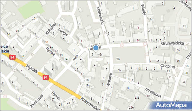 Strzelce Opolskie, Ludowa, 2b, mapa Strzelce Opolskie