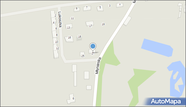 Sulęcin, Lukoszka Jerzego, 27, mapa Sulęcin