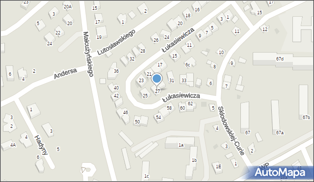 Świecie, Łukasiewicza Ignacego, 27, mapa Świecie