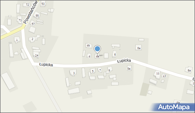 Świętno, Łupicka, 4a, mapa Świętno