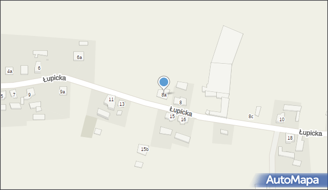 Świętno, Łupicka, 8a, mapa Świętno