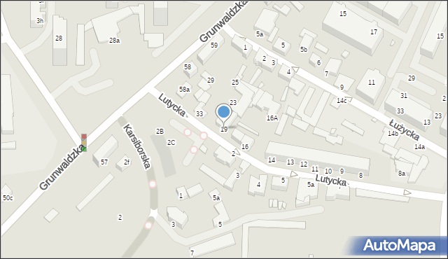 Świnoujście, Lutycka, 19, mapa Świnoujście