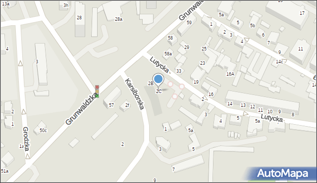 Świnoujście, Lutycka, 2C, mapa Świnoujście