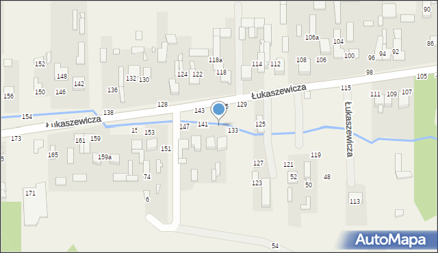 Szarlejka, Łukaszewicza, 137, mapa Szarlejka