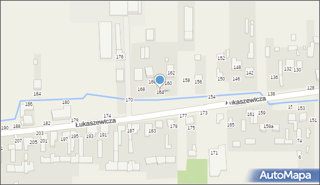 Szarlejka, Łukaszewicza, 164, mapa Szarlejka