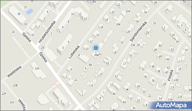 Szczecin, Lubelska, 10a, mapa Szczecina