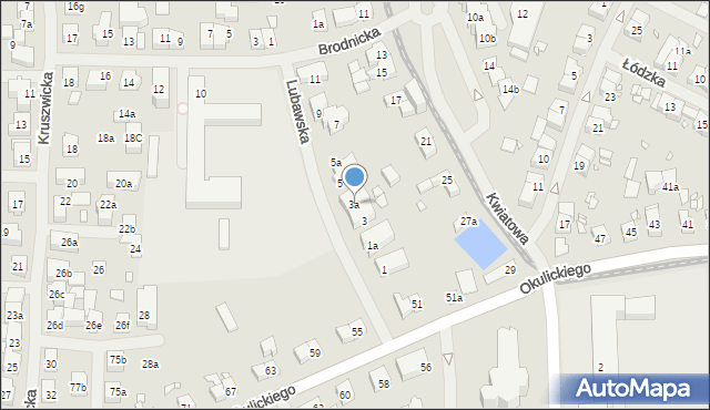 Szczecin, Lubawska, 3a, mapa Szczecina