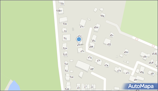 Szczecin, Łukasińskiego Waleriana, mjr., 47I, mapa Szczecina