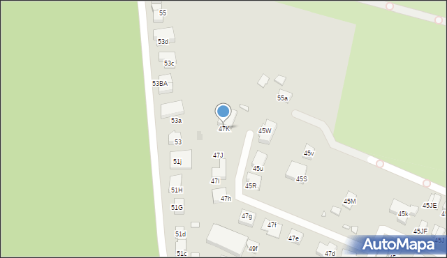 Szczecin, Łukasińskiego Waleriana, mjr., 47K, mapa Szczecina