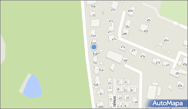 Szczecin, Łukasińskiego Waleriana, mjr., 51f, mapa Szczecina