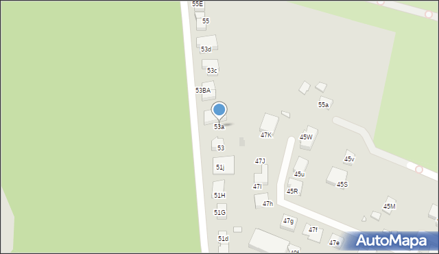 Szczecin, Łukasińskiego Waleriana, mjr., 53a, mapa Szczecina