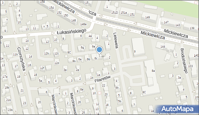 Szczecin, Łukasińskiego Waleriana, mjr., 6d, mapa Szczecina