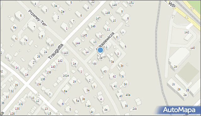 Szczecin, Łukasiewicza Ignacego, 1a, mapa Szczecina