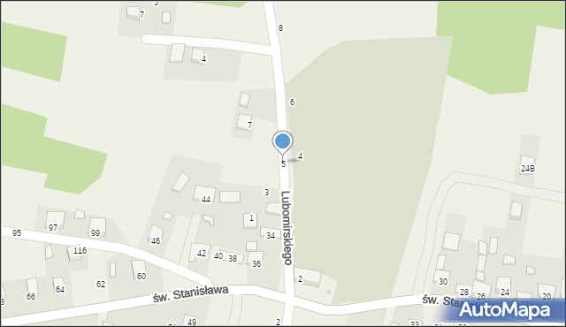 Szczepanów, Lubomirskiego Stanisława, 5, mapa Szczepanów