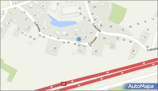 Szczepanów, Łukowa, 42, mapa Szczepanów