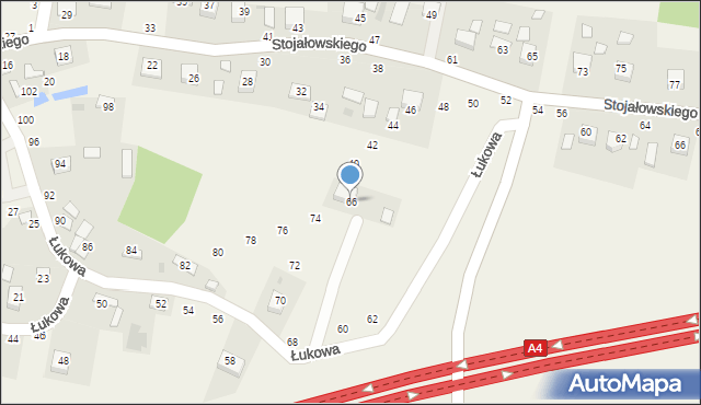 Szczepanów, Łukowa, 66, mapa Szczepanów