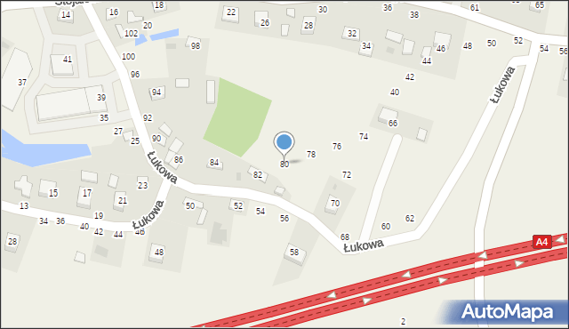 Szczepanów, Łukowa, 80, mapa Szczepanów