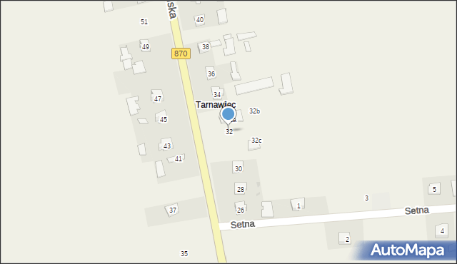 Szówsko, Lubelska, 32, mapa Szówsko