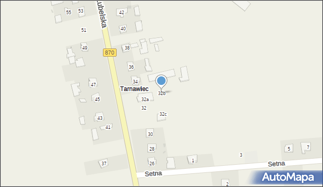 Szówsko, Lubelska, 32b, mapa Szówsko