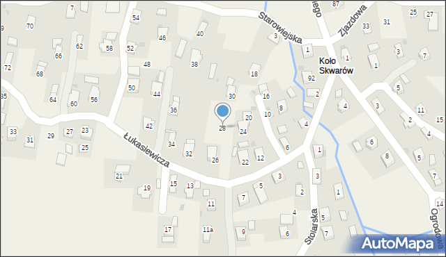 Targowiska, Łukasiewicza Ignacego, 28, mapa Targowiska