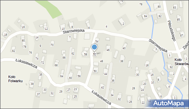 Targowiska, Łukasiewicza Ignacego, 52, mapa Targowiska