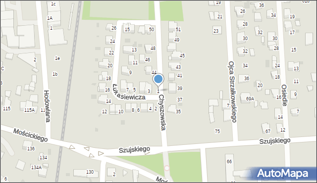 Tarnów, Łukasiewicza Ignacego, 1, mapa Tarnów