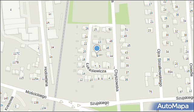 Tarnów, Łukasiewicza Ignacego, 9, mapa Tarnów