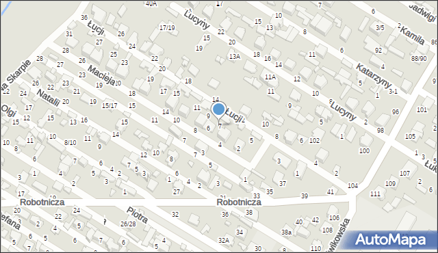 Tomaszów Mazowiecki, Łucji, 7, mapa Tomaszów Mazowiecki