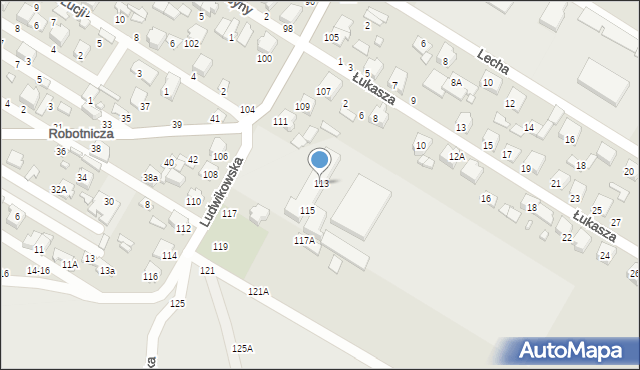 Tomaszów Mazowiecki, Ludwikowska, 113, mapa Tomaszów Mazowiecki