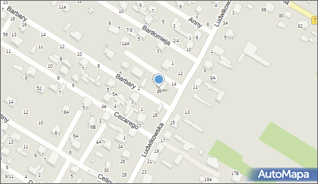 Tomaszów Mazowiecki, Ludwikowska, 16, mapa Tomaszów Mazowiecki